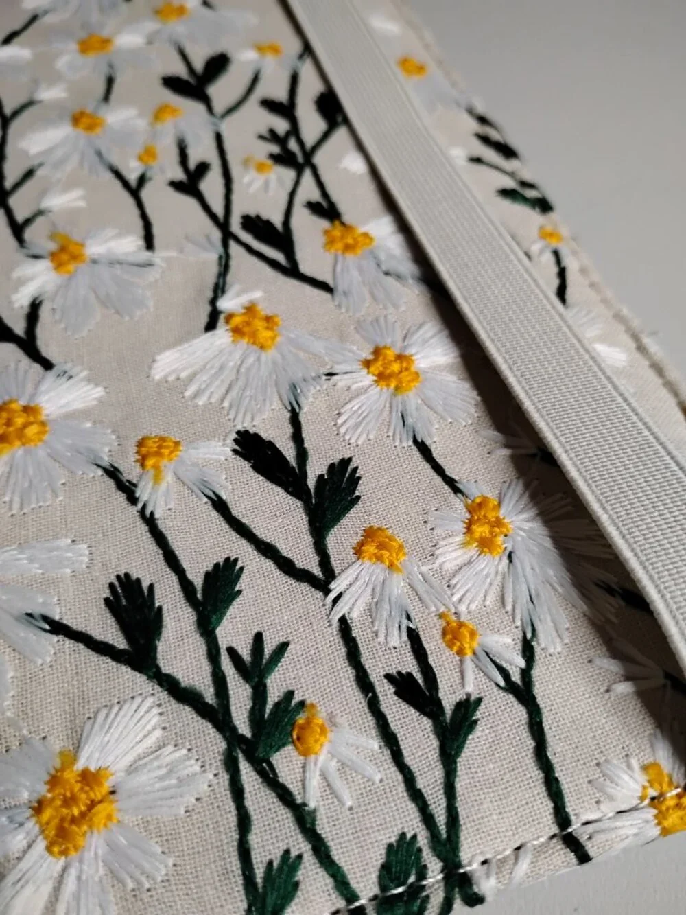 Embroidered Daisy Ipad Case Approx 11